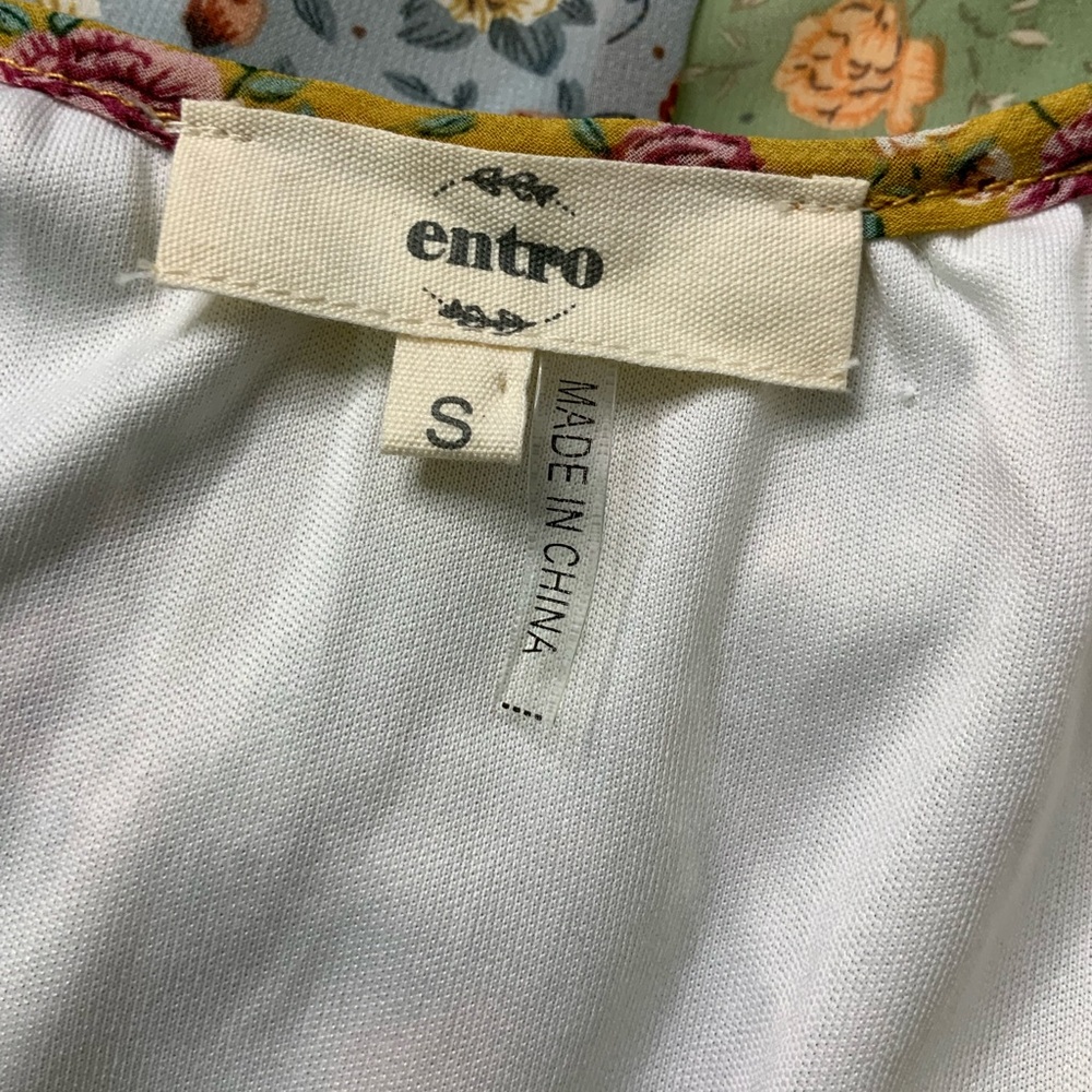 Spaghetti Strap Patchwork Sundress - image 6